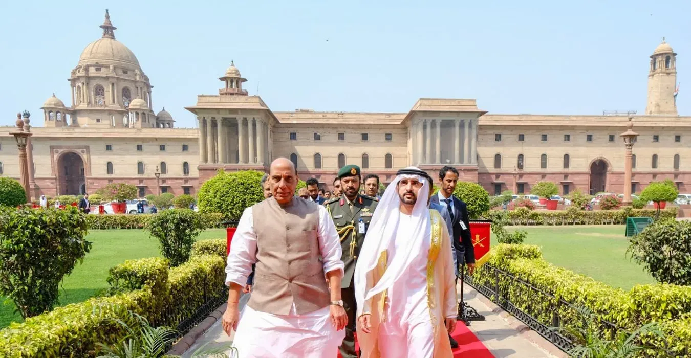 Raksha Mantri Rajnath Singh held a meeting with the Crown Prince of Dubai in New Delhi